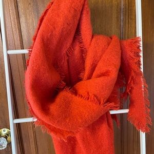 Oversized and oversoft! Large red scarf from Anthro